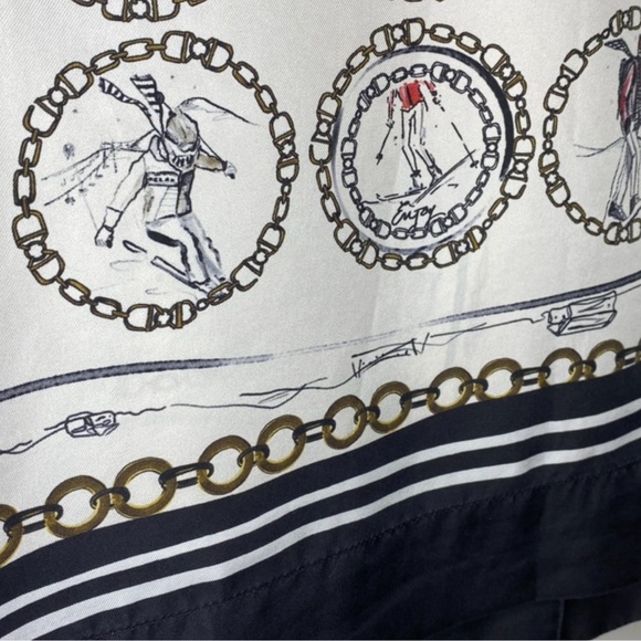 'S Max Mara Silk Blouse “Winter Wonderland” - Picture 5 of 7